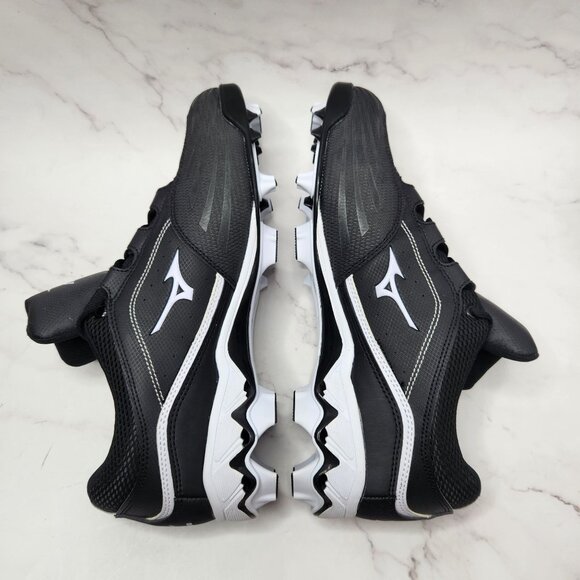 NIB Mizuno Black Fastpitch Softball Cleats 9 Spike Watley G3 Switch Shoes 12 - Picture 5 of 11